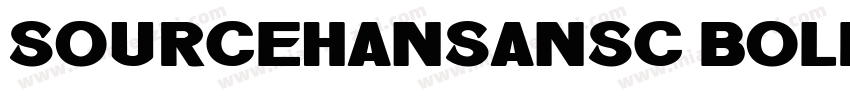 sourcehansanSC BOLD字体转换